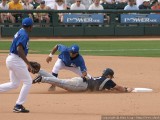 Out stealing second