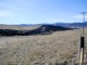 Long black hillside