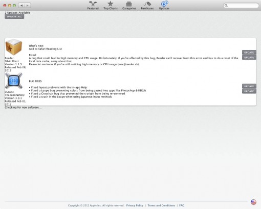 Mac App Store Mac App Store with CSS missing