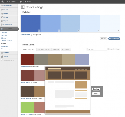 FavePersonal Color Settings FavePersonal Color Settings