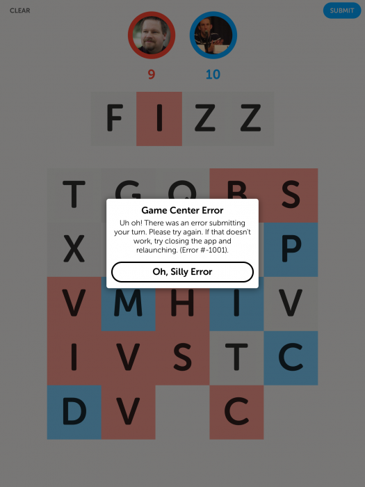 Game Center Error
