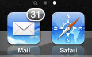 iOS Mail Icon (Grey Badge)