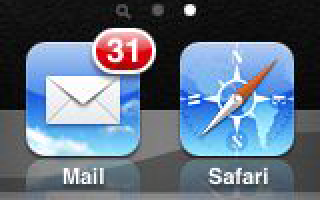 iOS Mail Icon (Red Badge)